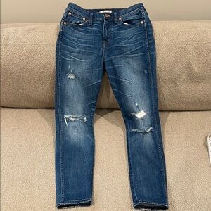 Madewell Skinny High Rise Blue Jeans size 28
